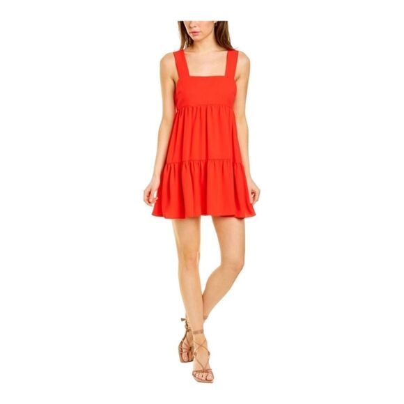Amanda Uprichard Mitzi Mini Dress in Candy Apple Red Size XS - Picture 1 of 14